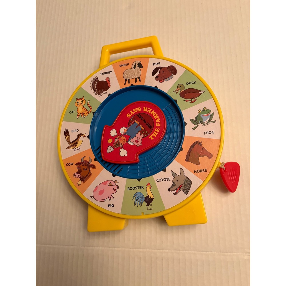Mattel The Farmer Says Electronic Talking Farm Animal Toy Wheel Spinner 2013
